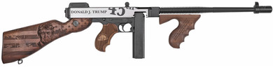 Auto Ordnance Thompson 1927A-1 Deluxe 'Trump Thompson' Rifle T1-14-50DC1, 45 ACP, 16.5", Engraved Stock, Parkerized, 1-20 Rd/1-50 Rd