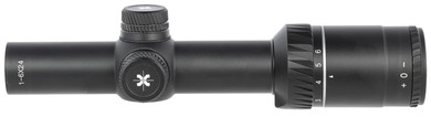 Axeon 2218703 30mm Black 1-6x24mm 30mm Tube Duplex Reticle