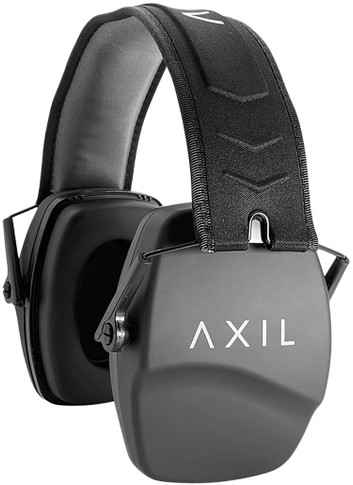 Axil LLC TRACKR-PS Tracker Passive Muff Over the Head Style with Gray Ear Cups, Black Headband, 25dB & is Sweat/Water Resistant for Adults 1 Pair
