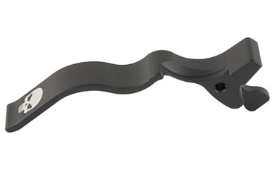 Bastion Skull BASRGR1022-LONG-BTSKUL, Long Mag Release, Black and White, Fits Ruger 10/22 BASRGR1022-LONG-BTSKUL