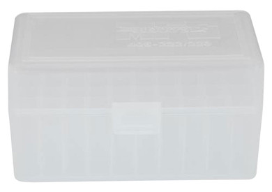 Berrys 40503 Ammo Box Rifle Ammunition Ammo Box .223/5.56mm 2.33 in OAL x .42 in 50 rd Polypropylene Clear