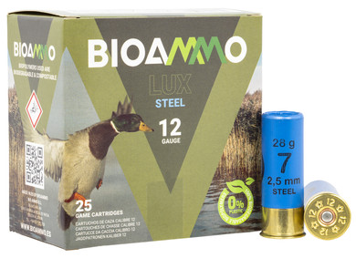 Bioammo BLS2870 Lux ST 12 Gauge 2.75 in 1 oz 7 Shot 25 Bx/ 10 Cs (Sold by Case)