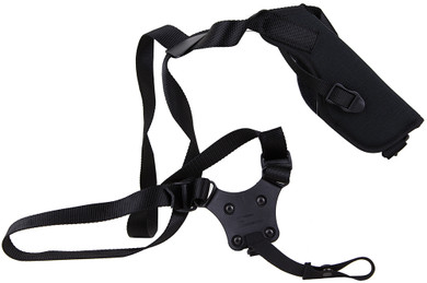Blackhawk 40VH15BKR Vertical Shoulder Holster Adjustable 3.75-4.5 in Barrel Large Auto Cordura Black