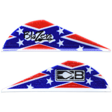 Bohning Blazer Vanes Confederate Flag 100 pk 10832CONF2