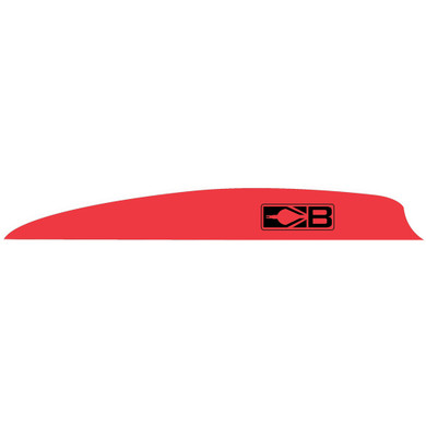 Bohning Zen Vanes Neon Red 4 in 100 pk 101048NR4