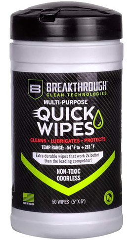 Breakthrough Clean BT-LRW-50 Quick Wipes 3.5 in X 3.5 in X 6.5 in 50 Per Pkg
