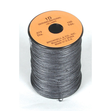 Brownell 1D Twisted Serving Black 019 100 yds FA-TDBL-01D-JI
