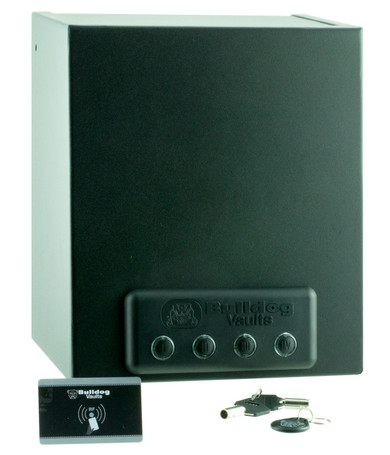 Bulldog BD4040 Magnum Electronic Pistol Safe with RFID 16 Guage Steel Black 11.5 in x 10 in x 8 in