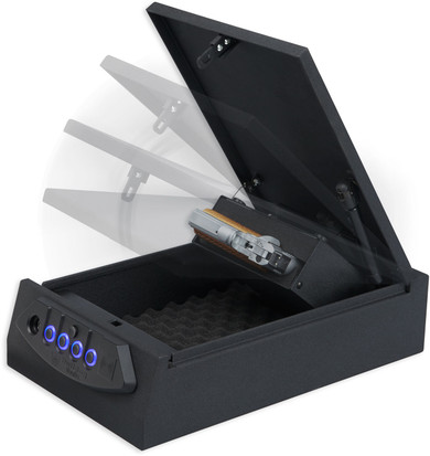 Bulldog BD4060 Magnum Top Load Electronic Pistol Safe RFID 14.8 in L x 9.3 in D x 3.6 in W Black