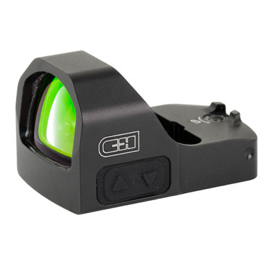 C&H Precision EDC-XL, Reflex Sight, 3 MOA Red Dot, CNC Machined One Piece Aluminum Housing, 50,000 Hour Battery Life, Matte Finish, Black RD-EDC-XL-RD