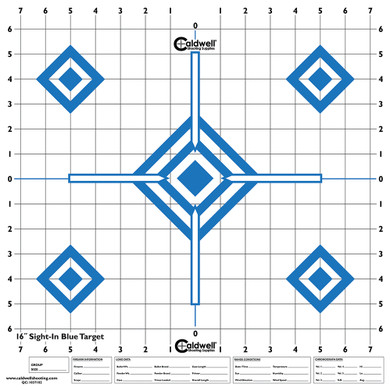 Caldwell 198604 High Visibility Sight-In 5-Diamond Blue 10 Pack