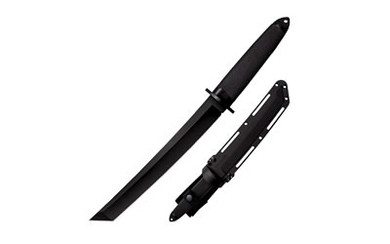 Cold Steel 3V Magnum Tanto XII, 12 in Fixed Blade Knife, DLC Coating, Plain Edge, Secure-Ex Sheath, CPM 3-V High Carbon 13QMBXII