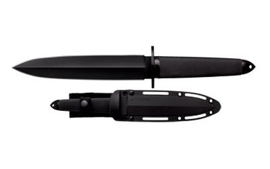 Cold Steel Tai Pan, 7.5 in Fixed Blade Knife, Plain Edge, DLC Coating, CPM 3-V High Carbon, Secure-Ex Sheath 13Q