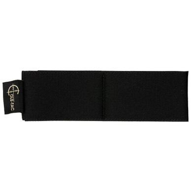 Cole-TAC Elastic Organizer, 2-Cell, Velcro Loop Backing, Black EE2002