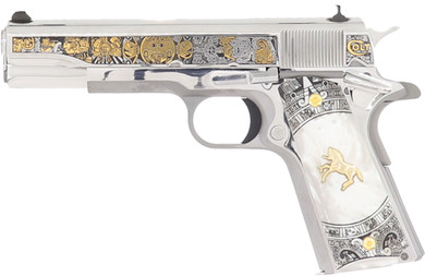 Colt 1991 Aztec Empire .38Sup. Ss 5 in W/Knife 1 Of 500 (Talo) O1911C-SS38-QTZ