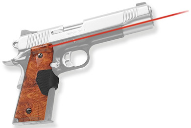 Crimson Trace LG401P1 Pro-Custom Lasergrips Red 1911 Full Size Poly Burlwood