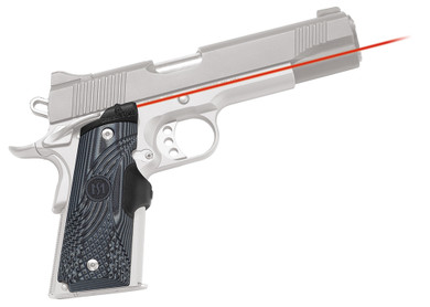 Crimson Trace LG904 Master Series Lasergrips Red 1911Govt/Com Blk/Gray G10