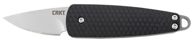 CRKT 7086 Dually 1.72 in Folding Drop Point Plain Bead Blasted 5Cr15MoV SS Blade GRN Black Handle