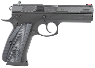 CZ-USA 81416 CZ 97 BD 45 ACP 4.65 in 10+1 Black Steel Frame & Slide Black Aluminum Grip Fixed Luminescent Sights