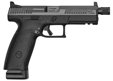 CZ-USA 81543 P-10 F 9mm Luger 5.11 in 10+1 Black Polymer Frame Black Steel Slide Black Interchangeable Backstrap Grips High Fixed Sights Reversible Mag Release