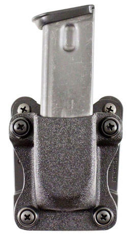 DeSantis Gunhide A86KJEEZ0 Quantico Single Mag Pouch OWB Diamondback DB 9/40 Single Stack 1.5 in Belt Black Kydex