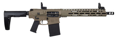 Diamondback DB1335C061 DB10 308 Win 13.50 in 20+1 Flat Dark Earth Black Magpul MOE K2 Grip No Bracee MBUS Sights