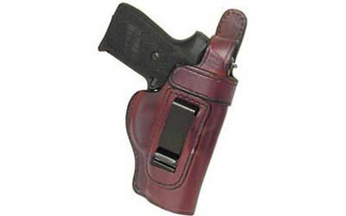 Don Hume J168066R Clip On H715-M Holster Right Hand Brown 2 in S&W .38 Body Guard with Laser Leather