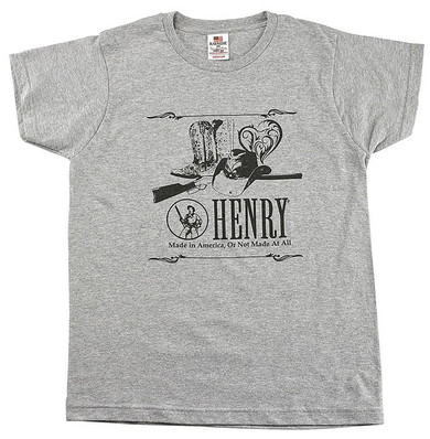 Henry HTS017M Henry Heart Ladies T-Shirt Dark Ash Medium Short Sleeve