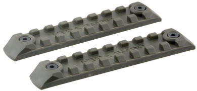 Hera 180103 Keymod Rail Panel 4 in Polymer OD Green 2 Pack