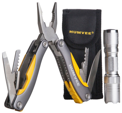 Humvee Accessories HMVCP10 Multi Pliers LED Combo Metal Multi Pliers LED Combo Multi-Purpose Tool