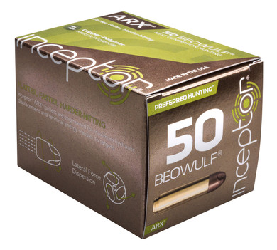 Iceptor Preferred Hunting Ammunition 50 Beowulf | 50BEOARXBR20