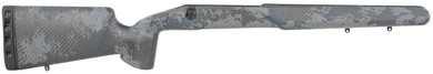 Iota Outdoors 14C1211102113111211 EKO Matte Large Pattern Midnight Gray with Clear Coat Carbon Fiber Fixed with Varmint Barrel Contouring for Remington 700 Long Action Right Hand