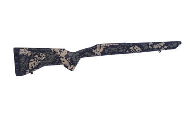 Iota Outdoors 961311101113211101 Krux Large Pattern Black Olive Fiberglass Fixed with M24 Barrel Contouring for Remington 700 Short Action Right Hand