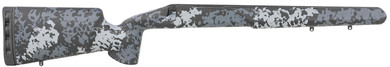 Iota Outdoors 971211101113211211 Kremlin Matte Large Pattern Midnight Gray with Clear Coat Carbon Fiber Fixed with M24 Barrel Contouring for Remington 700 Short Action Right Hand