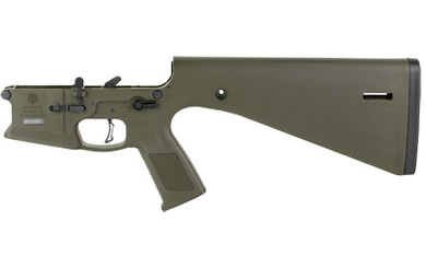 KE Arms KP-15 1-61-01-025, Semi-automatic, Complete Polymer Lower Receiver, OD Green, REKLUSE Trigger with Ambi Selector