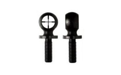 KNS Precision Duplex Hooded Sight, .240 Aperture, AR-15/M16, Black Finish, Replacement Front Sight Post ARHDDU