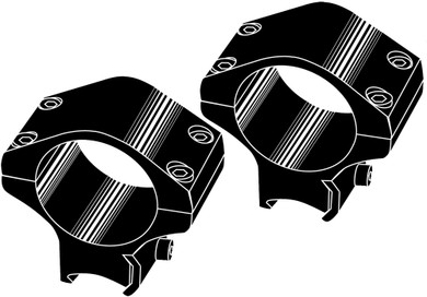 Kwik-Site KSNT022 Grooved Receiver Mounts .22 3/8 in Style Mounts For Grooved Receiver Quick Mount Style Black Gloss Finish
