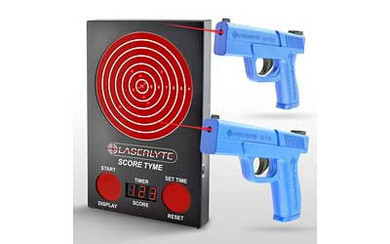 Laserlyte Laser Training Kit, Includes Score Tyme Target, 1 Full Pistol and 1 Compact Pistol TLB-LVS