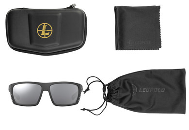Leupold 181272 Payload Polycarbonate Shadow Gray Flash Lens Matte Black Polyamide Wraparound Frame Includes Carrying Case, Bag, & Lens Cloth