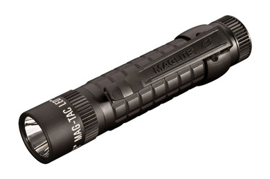 Maglite SG2LRE6 LED Mag-Tac Plain Bezel 310 Lumen Aircraft Aluminum Flashlight, Waterproof, Black