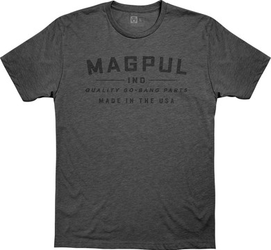 Magpul MAG1112-011-S Go Bang Parts Men's T-Shirt Charcoal Gray Short Sleeve Small