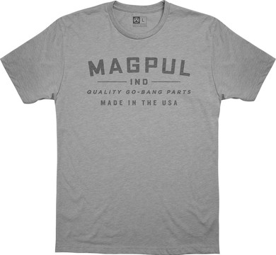 Magpul MAG1112-030-2X Go Bang Parts Men's T-Shirt Athletic Gray Heather Short Sleeve 2XL