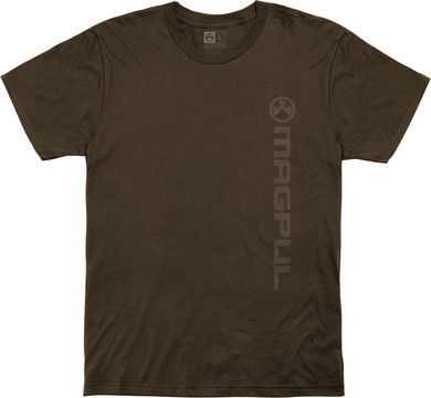 Magpul MAG1113-200-2X Vertical Logo Brown Short Sleeve 2XL