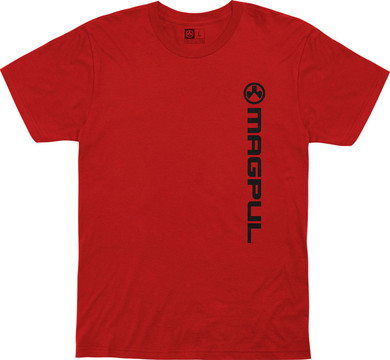 Magpul MAG1113-610-XL Vertical Logo Red Short Sleeve XL