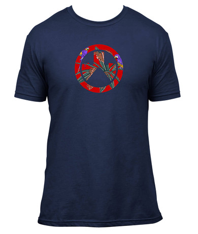 Magpul MAG1286-410-L Aloha Icon Navy Cotton Short Sleeve Large