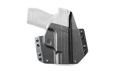 Mission First Tactical OWB Holster, Fits S&W M&P Shield 9/40, Right Hand, Black Boltaron, Standard Belt Loops 1.75 in HSWSHSOWB-BL