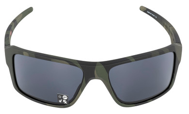 Oakley DOUBLEEDGE Double Edge Polarized, High Definition Gray Lens with Multi-Cam Black Frame for Adults
