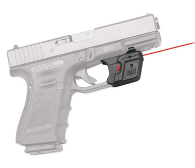 Crimson Trace 0151001 Accu-Guard Laser Sight DS-121 Defender Series Black Red Laser Glock Full Size/Compact