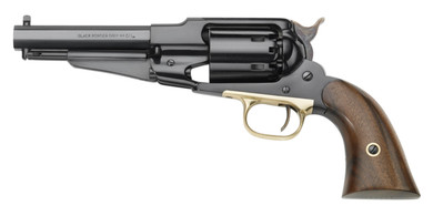 Pietta RGASH44 1858 New Model Army Sheriff SAO 44 Cal Striker Fire 5.50 in 6rd Blued Rem Steel Walnut Grip