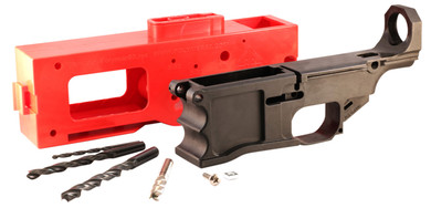 Polymer80 Warrhog 308 80% Lower Receiver Kit, 308 Winchester, Polymer, w/Jig System, Black | P80-308KIT-B